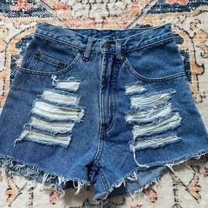 Route 66 Vintage Style Jean Shorts